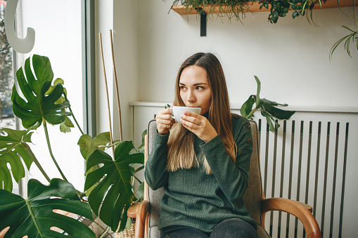 matcha drinking